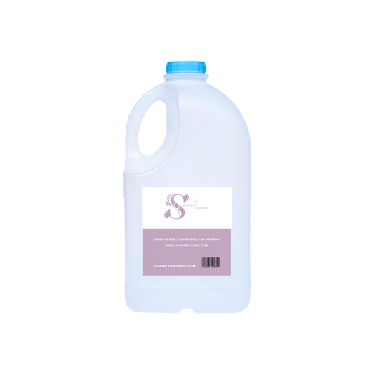 Large plastic bottle with a blue cap on a white background